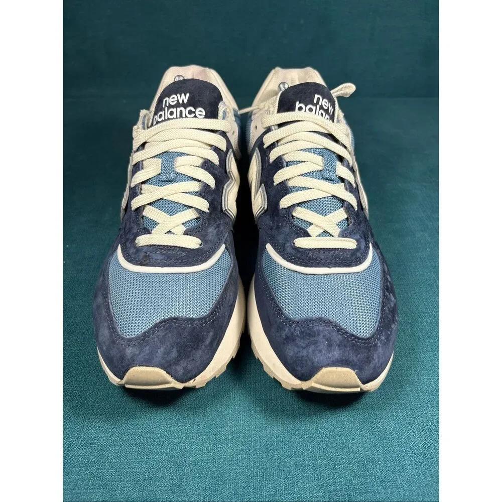 New Balance 574 Blue Suede Mesh Sneakers Men’s Size 10.5 D U574LGVC Classic_4